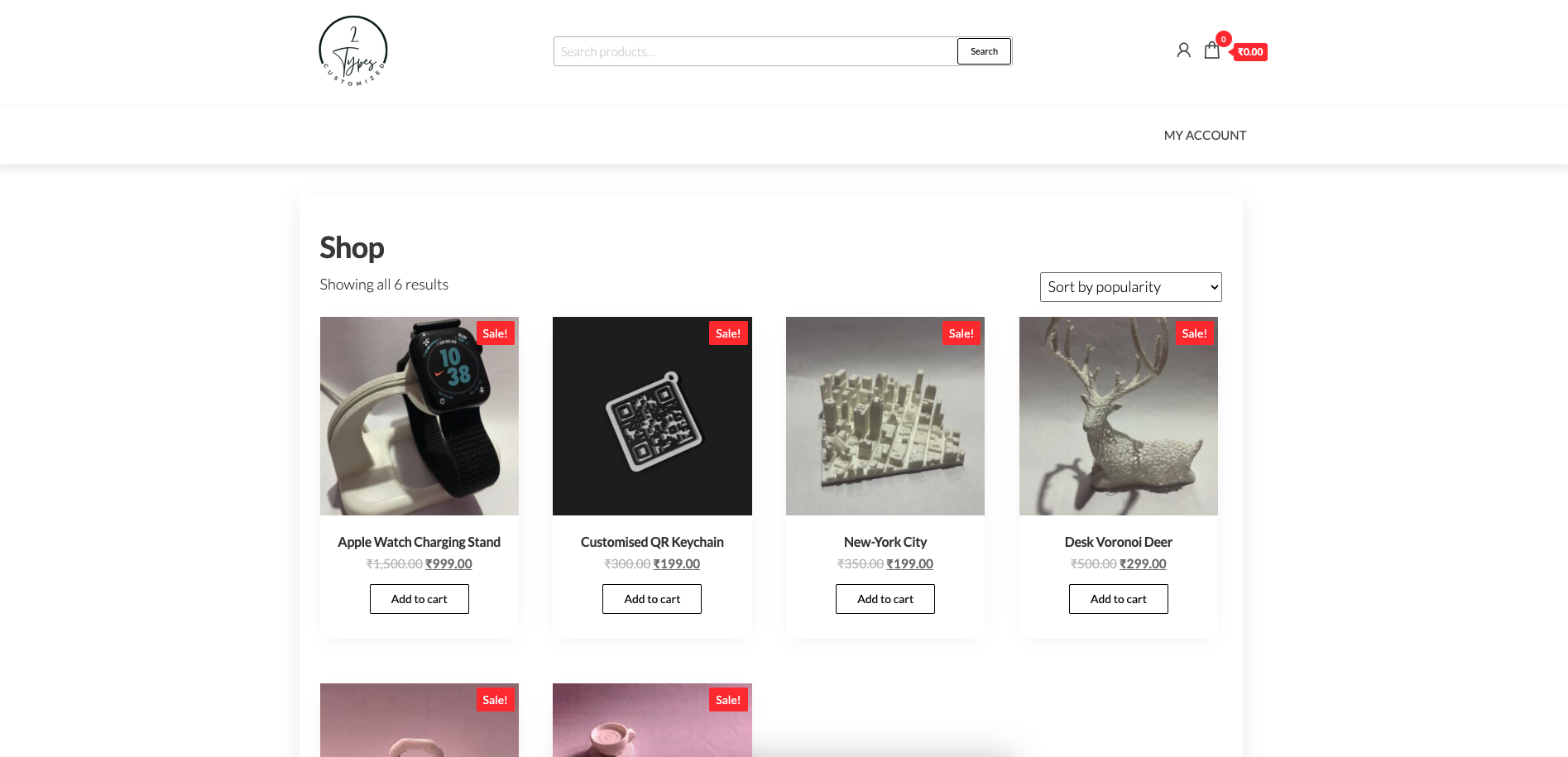 WordPress E-commerce Site Preview